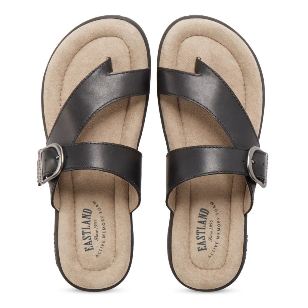 Eastland | Women's Tahiti II Adjustable Thong Sandals-Black