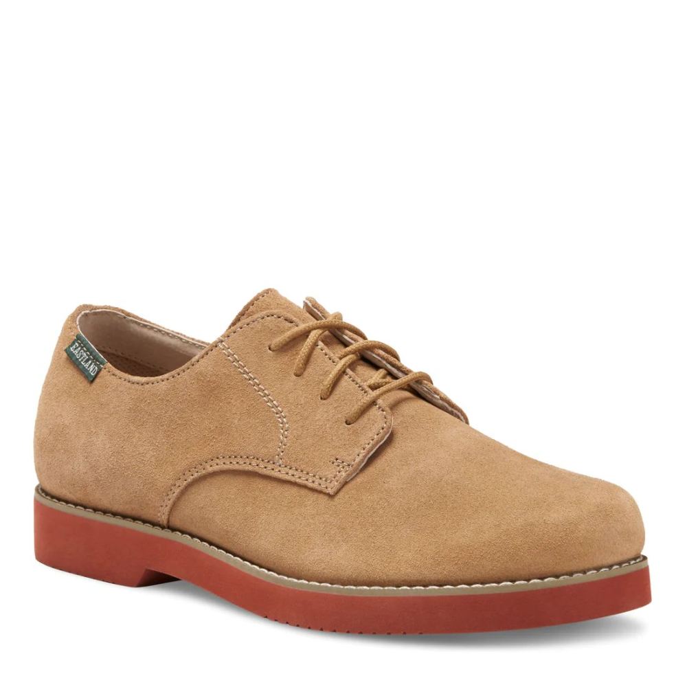 Eastland Shoes | Men's Buck Oxford-Taupe Suede